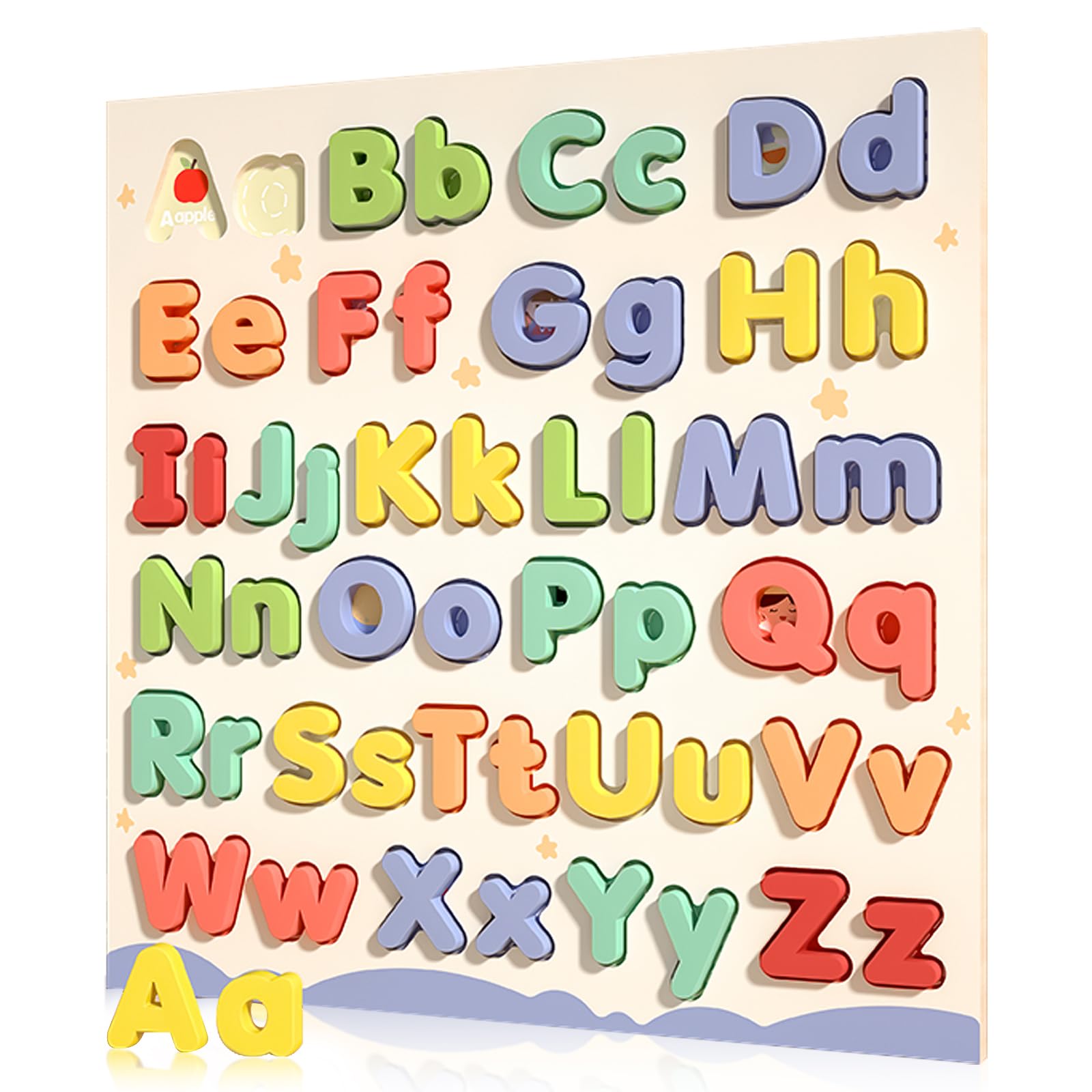 Amazon.com: CHHQLZS Alphabet Puzzles for Toddlers, ABC Puzzle Toys